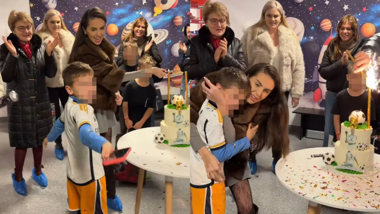 Băiețelul Georgianei Lobonț a împlinit 8 ani! Cum a arătat tortul spectaculos