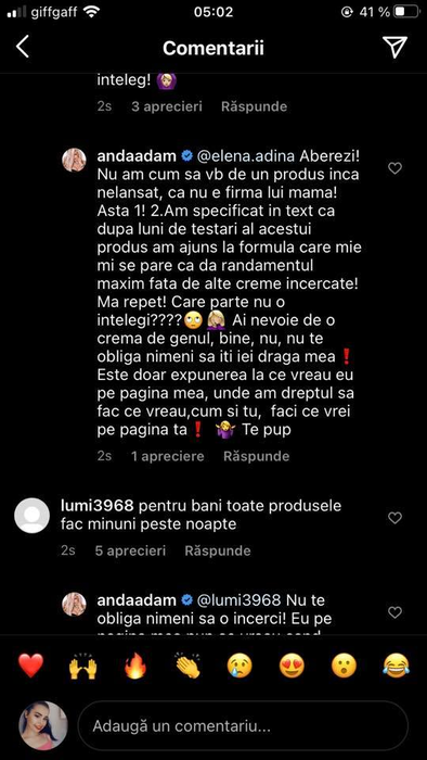 Anda Adam și-a ieșit din fire pe internet. Cum le-a răspuns unor hateri „Aberezi! Care parte nu o înțelegi??”