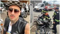 CRBL, accident cu motocicleta după ce a depășit neregulamentar! Transportat de urgență la spital