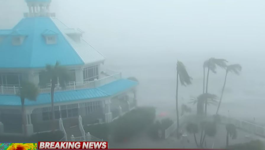 Uraganul Ian a lovit Florida. Sursă foto: Captură video
