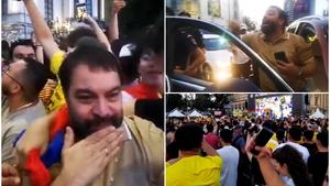 Florin Salam a sărbătorit ca în 1994! Artistul, alături de suporterii români în Piața Universității. VIDEO