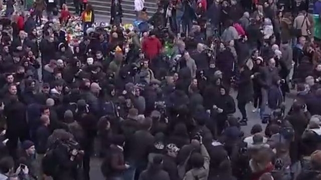 VIDEO -  Peste 400 de oameni au ieşit în străzile din Bruxelles pentru a protesta