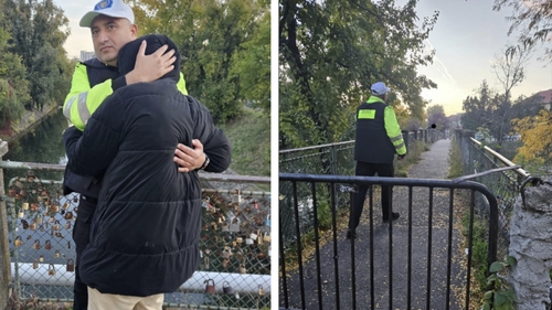 Gest extrem, oprit la Timișoara! Polițiștii locali au prevenit o tragedie după ce un student a încercat să sară de pe un pod