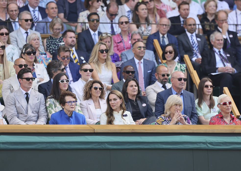 Kate Middleton și Simona Halep au urmărit finala Wimbledon din loja regală/ sursă foto: Profimedia