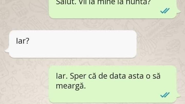 Bancul zilei. ”Vii la mine la nuntă?”. Ce răspuns a primit tânărul