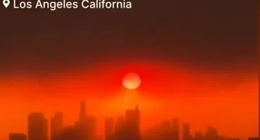 Răsărit apocaliptic în Los Angeles: Incendiile au transformat orașul într-un peisaj de groază