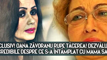 EXCLUSIV! Oana Zăvoranu RUPE TĂCEREA! Dezvăluiri INCREDIBILE despre ce s-a întâmplat cu mama sa în spital