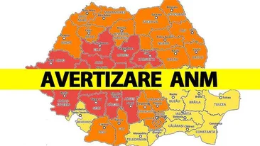 ANM, avertizare nowcasting de vreme severă imediată. Care sunt zonele vizate