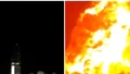 Momentul în care megaracheta Starship explodează în timpul unui test. SpaceX: 