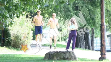 Hanescu si-a aratat muschii in parc! Alearga la bustul gol in vazul tuturor