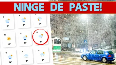 Vortex polar în aprilie | Ninge de Paște în România. Care sunt localitățile afectate, conform meteorologilor Easeweather