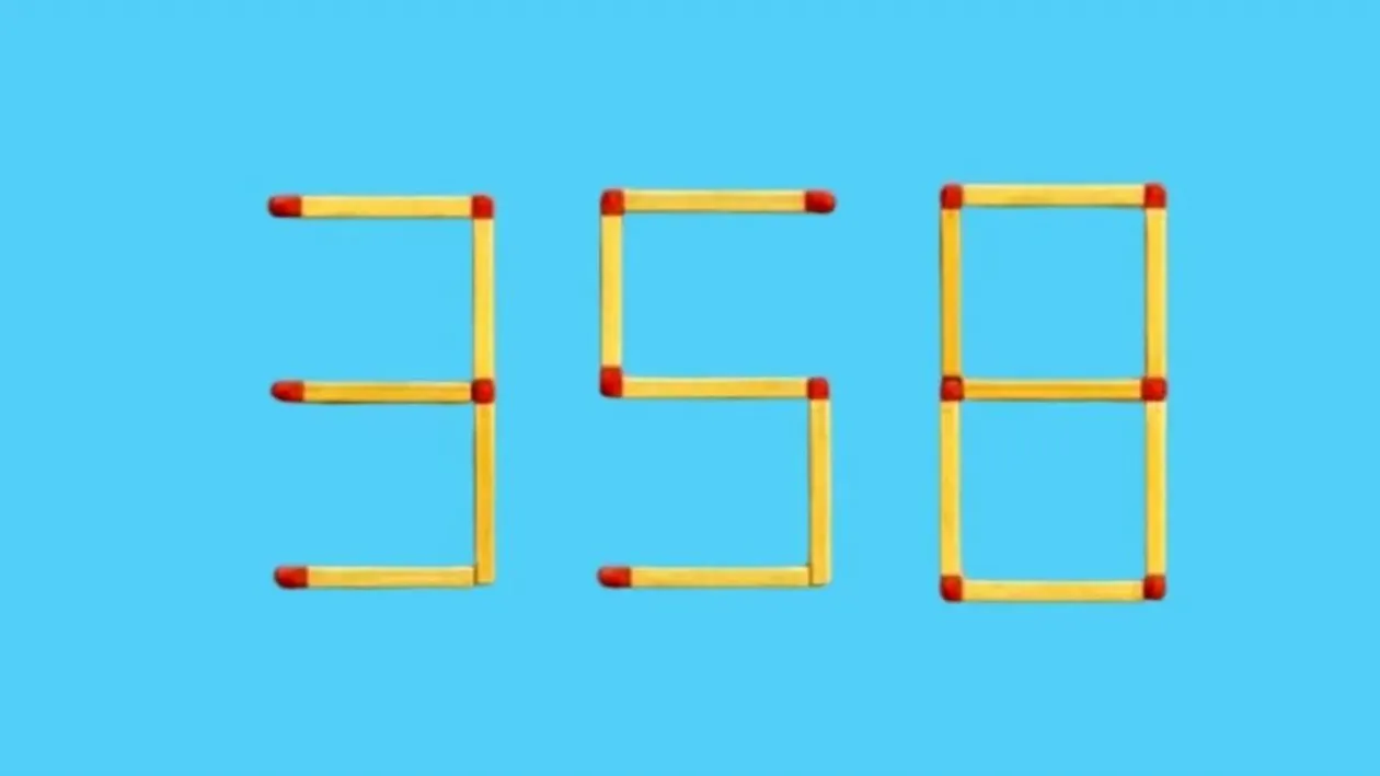 Test IQ doar pentru genii | Care este cel mai mare număr de 3 cifre pe care îl puteți obține mutând doar 2 bețe?