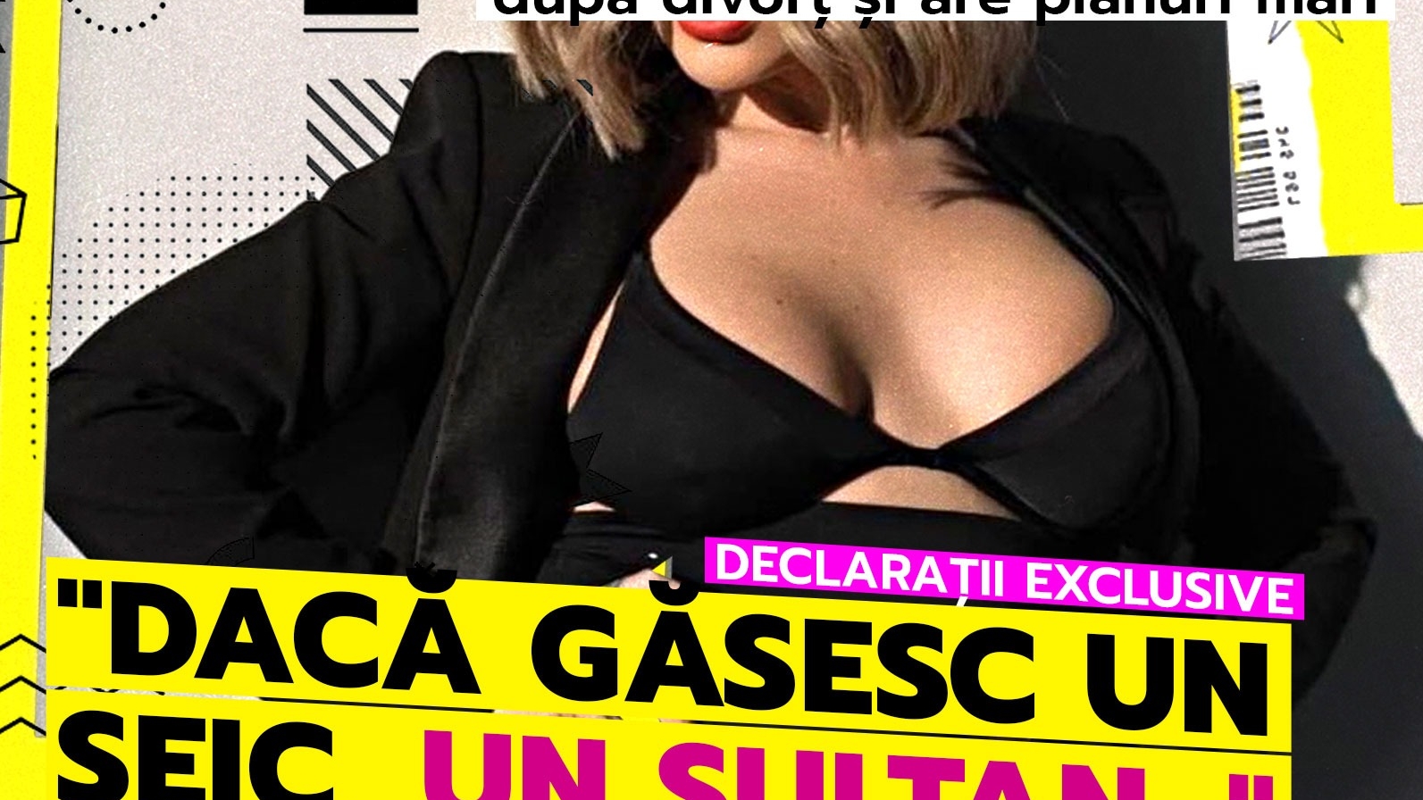 Cunoscuta artistă a plecat în străinătate după divorț și are planuri mari: "Dacă găsesc un șeic, un sultan..."