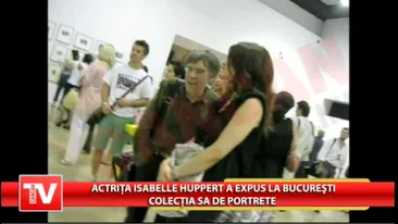 Monica Barladeanu a vizitat colectia rara de fotografii, expusa in Romania, a Isabellei Huppert