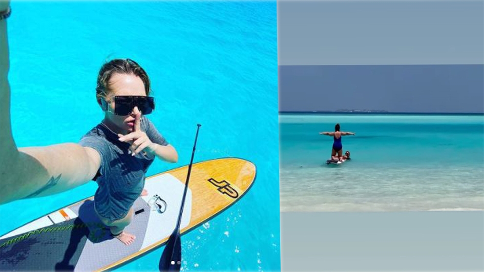 Gina Matache, în costum de baie și pe placa de surf la 58 de ani: “Am fost de cascadorii râsului. Baba și mitraliera” | FOTO