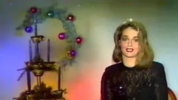 VIDEO Iuliana Marciuc, crainicul de serviciu in 1993! Vezi cum anunta vedeta Revelionul atunci!