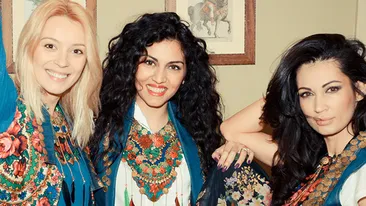 Diana Dumitrescu, Luciu, Ginghină, imbrăcate in hainele Doinita Oancea. Ne-am amintit de filmările pentru 'Regina'