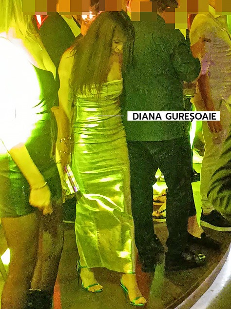 Diana Gureșoaie și bărbatul care a însoțit-o în club. Foto: CANCAN.RO
