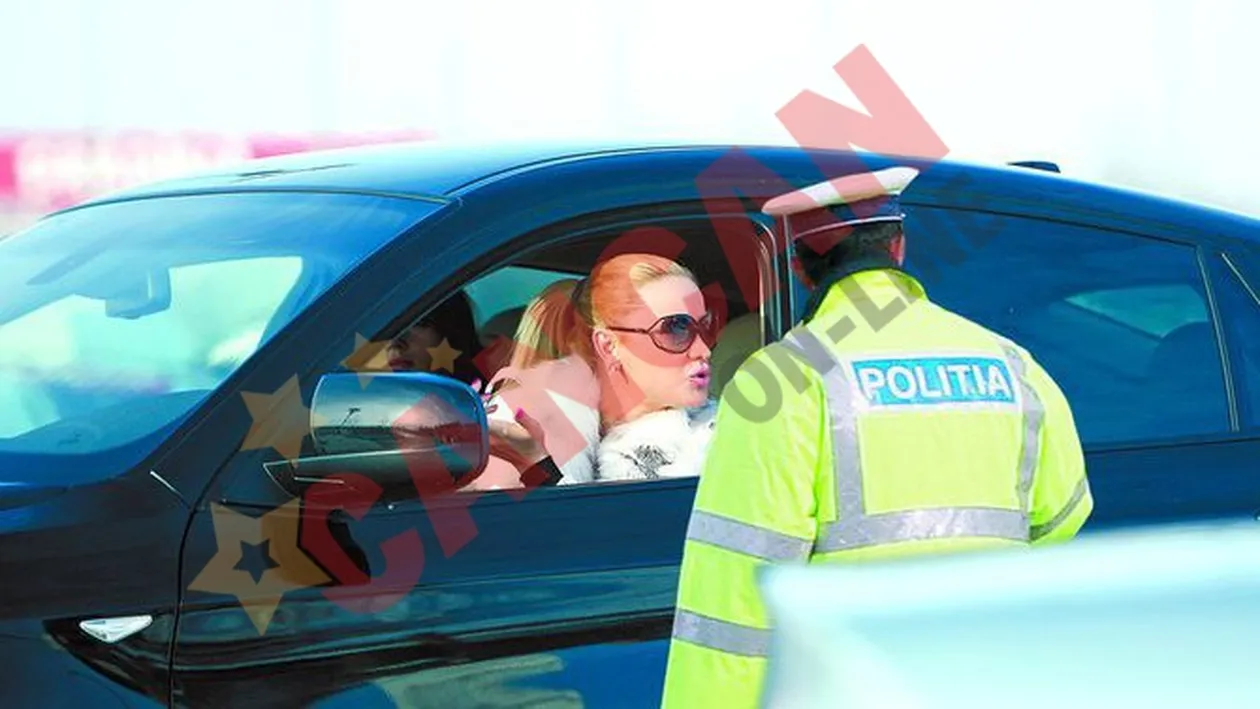 Bianca Dragusanu, oprita de politie