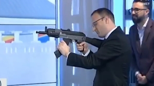 Alexandru Cumpănașu, apariție șocantă la TV! A tras cu arma în direct