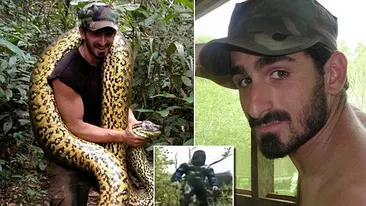 Se lasa inghitit de sarpe in numele stiintei! Ce poate pati acest barbat daca experimentul scapa de sub control