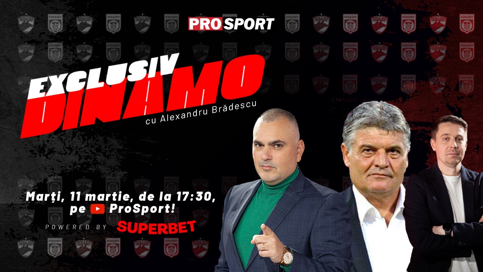 „EXCLUSIV DINAMO” ediție de gală: Dinamo s-a ridicat din nou și avem un invitat de legendă: Ioan Andone vine în studio, suntem LIVE de la 17.30