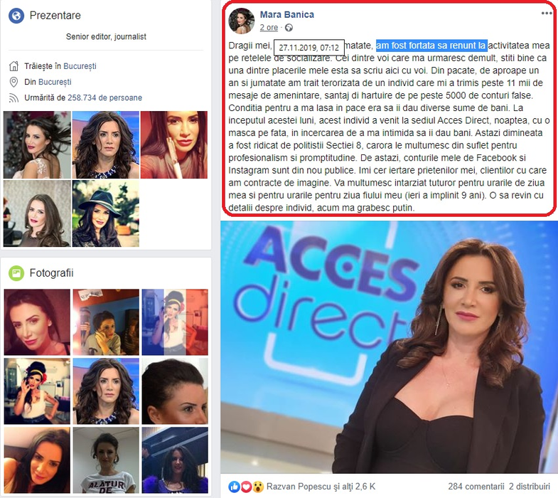 Mara Bănică, hărțuită și amenințată de un bărbat obsedat: “În ultimul an și jumătate, am fost forțată să…”