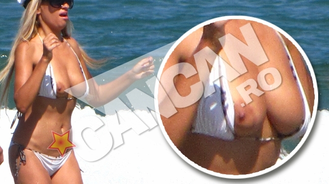 Sanziana Buruiana, ravasita dupa un preludiu excitant in mare! S-a frecat de iubitul ei cu sanii pe afara