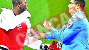 Arbitru facut K.O. de un sportiv suparat