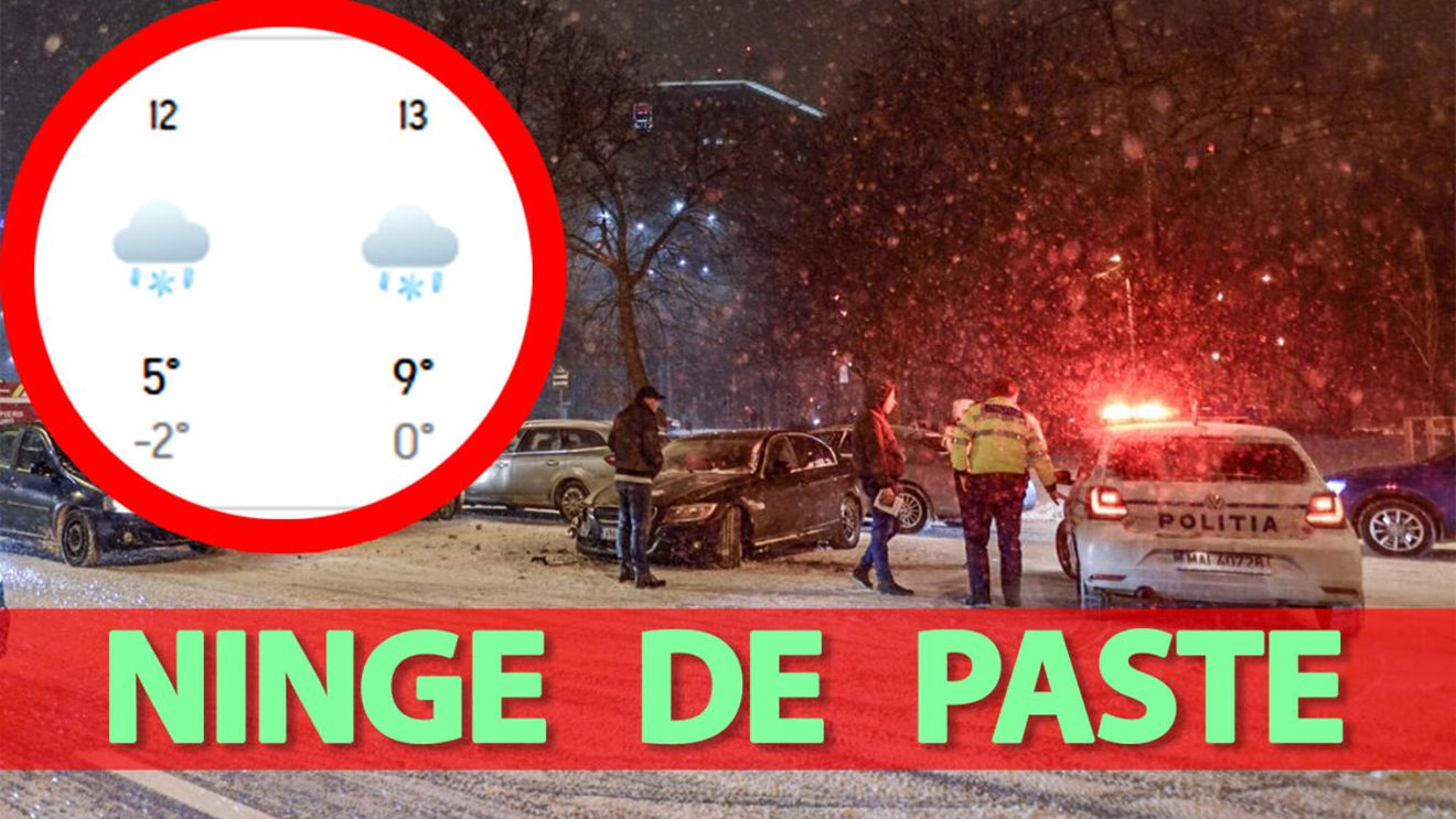 Vortex polar | Localitățile din România în care ninge de Paște, potrivit meteorologilor Accuweather