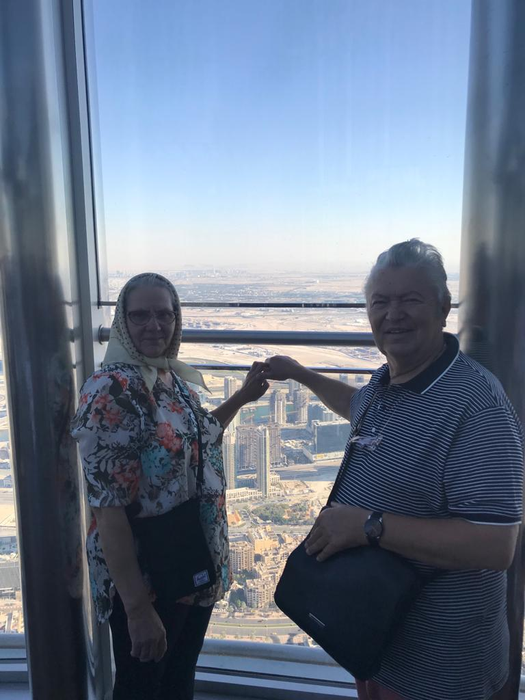 Gheorghe Turda și sora lui, Anuța, vacanță de cinci stele în Dubai