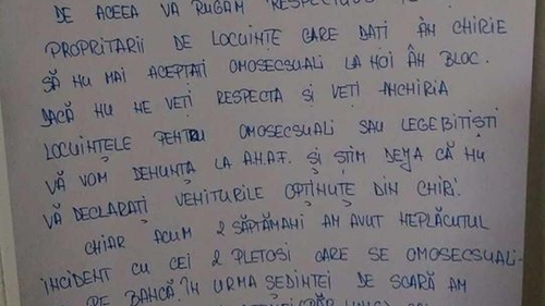 Afișul ilar care a apărut într-un bloc din București după Referendum! Administratorul i-a amenințat pe proprietari: „Noi așa ceva nu tolerăm!”