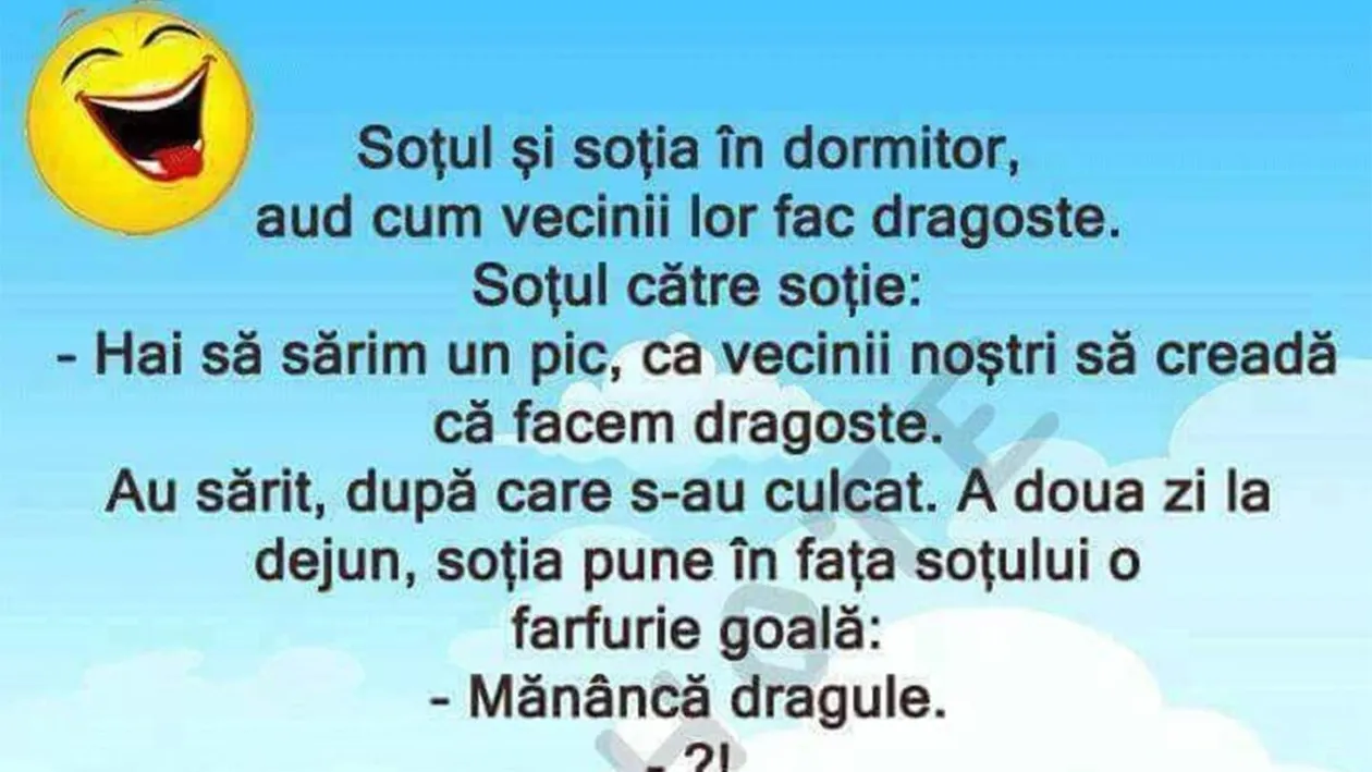 BANCUL ZILEI | Soțul și soția, în dormitor