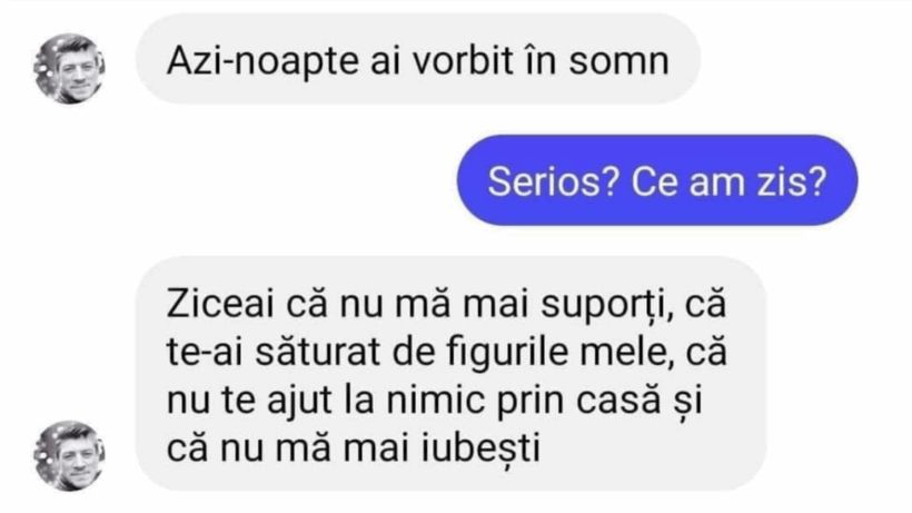 Bancul zilei | ”Azi-noapte ai vorbit în somn”