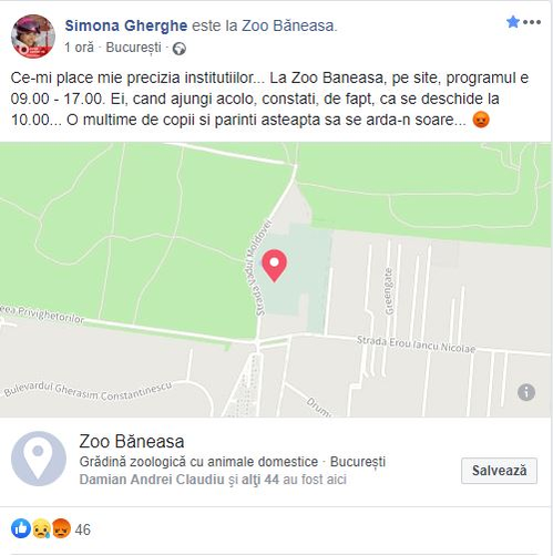 Simona Gherghe, înfuriată la culme după ce a descoperit o neregulă la Grădina Zoologică din București: “Când ajungi acolo, constați că…”