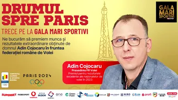 Adin Cojocaru a primit Premiul de Excelență la Gala Mari Sportivi pentru un an 2023 cu mari succese în volei! „Ne dorim să confirmăm ceea ce s-a întâmplat acum”. VIDEO