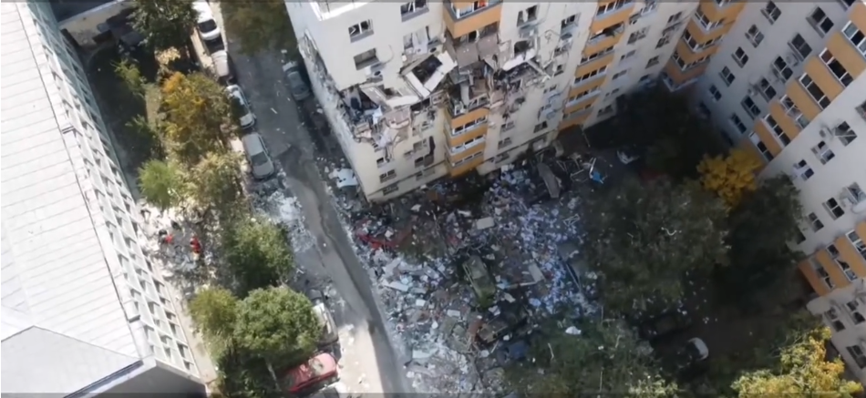 Urmările exploziei din cartierul Rahova! Deflagrația a distrus tot. Imagini din dronă 