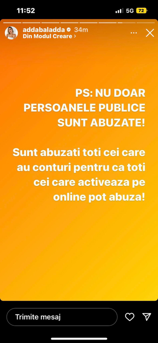 Adda a răbufnit! Artista a tras un semnal de alarmă în ceea ce privește abuzul din mediul online