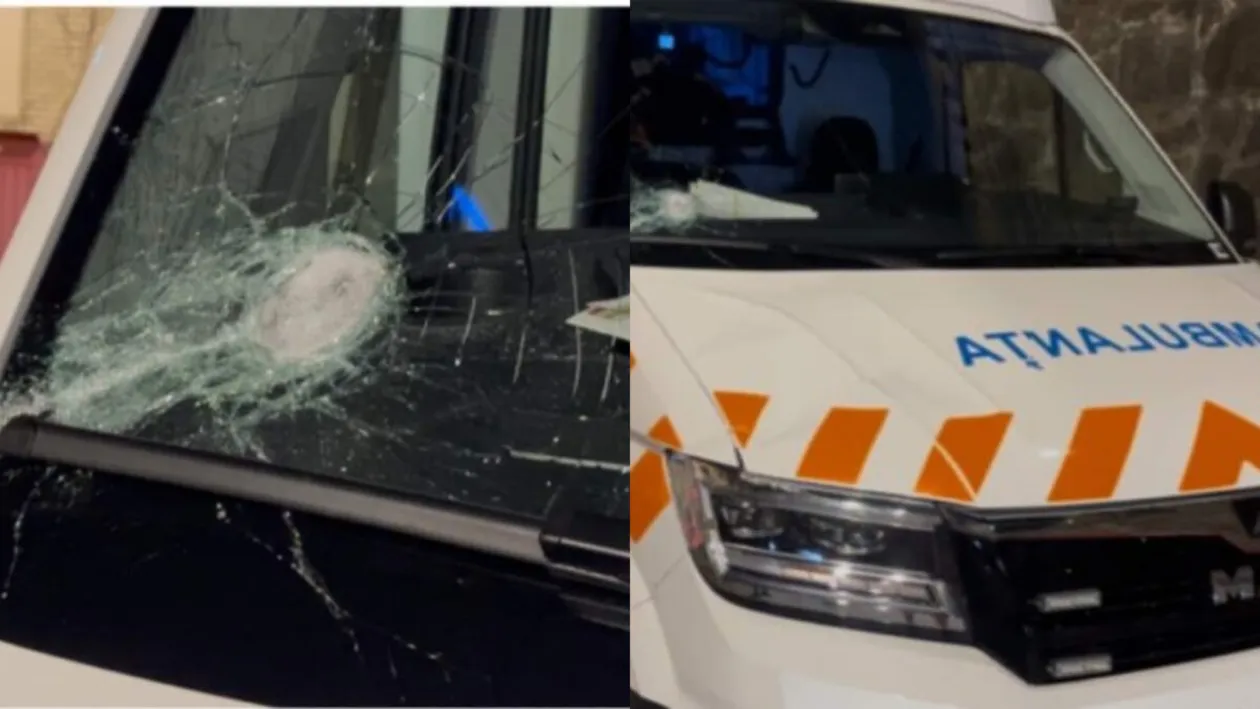 Scene șocante în Cluj. O ambulanță a fost atacată cu bâte și topoare din cauza unui zvon de pe TikTok