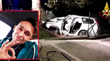 Adrian Taran Toma a murit într-un accident cumplit în Italia. Tânărul s-a izbit cu mașina de un copac în apropiere de casă