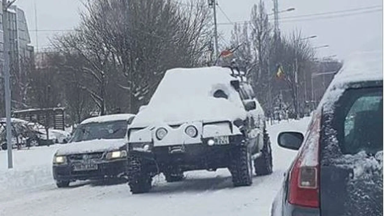 Marian Godină lovește din nou! Schimb acid de replici cu un internaut: ”O să mă calce pe cap!” / Degeaba ești polițist…” Totul a plecat de la o mașină înzăpezită