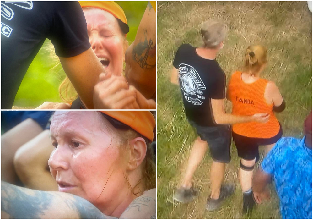 Tania Popa s-a accidentat la „Sunt celebru, scoate-mă de aici”. Sursă: Capturi Voyo