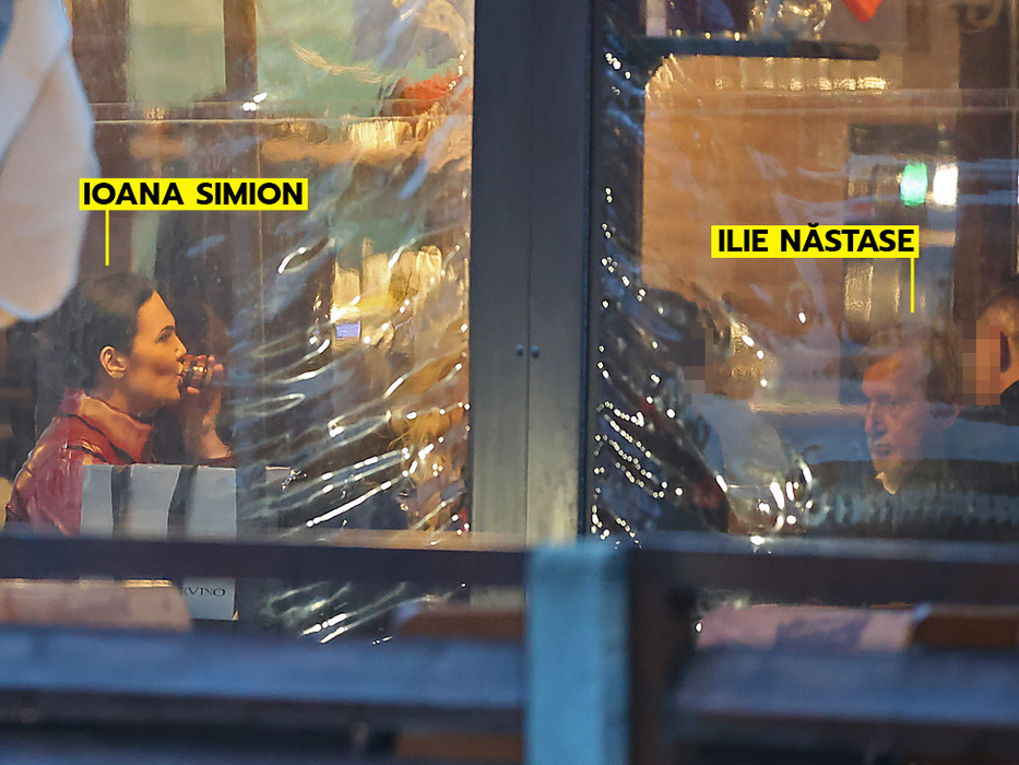 Ioana, în formă maximă, Ilie privește impasibil (SURSA FOTO: CANCAN.RO)