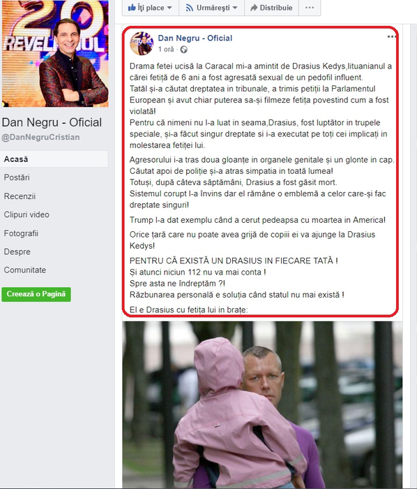 Reacția tranșantă a lui Dan Negru în legătură cu asasinarea fetelor din Caracal. Ce moarte merită criminalul