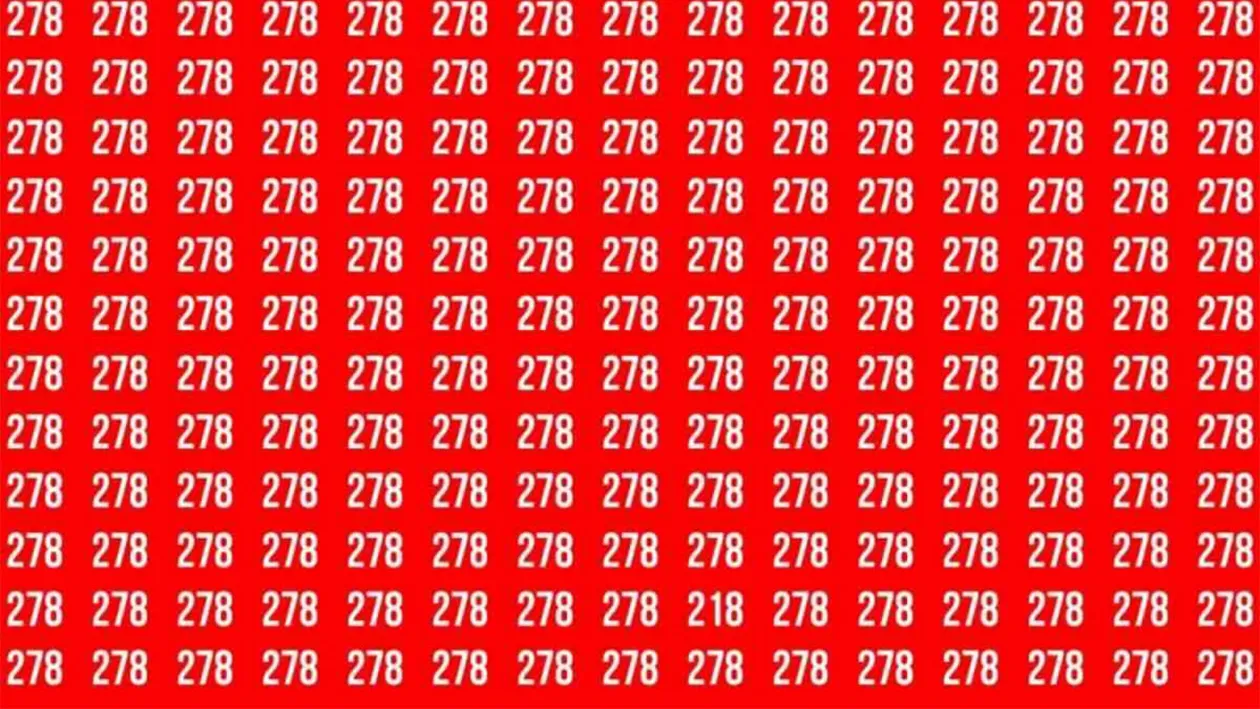 Iluzie optică virală | Doar geniile găsesc numărul 218 în maximum 3 secunde