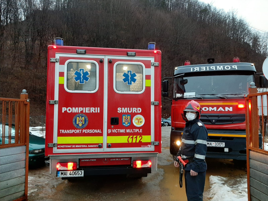Incendiu la Spitalul de Psihiatrie din Cavnic. 71 de persoane au fost evacuate