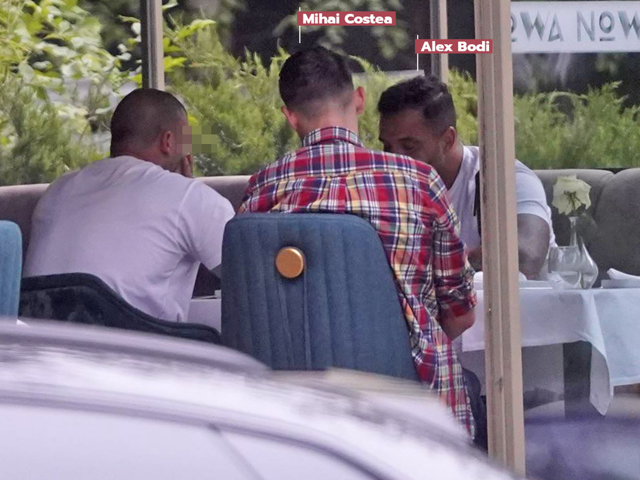 Alex Bodi și Mihai Costea, la Noma, alături de un prieten (Foto: CANCAN.RO)