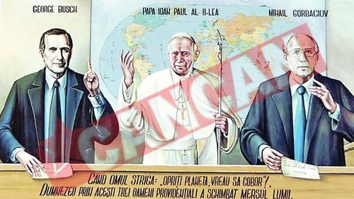 Romanii se inchina la tatal lui Bush