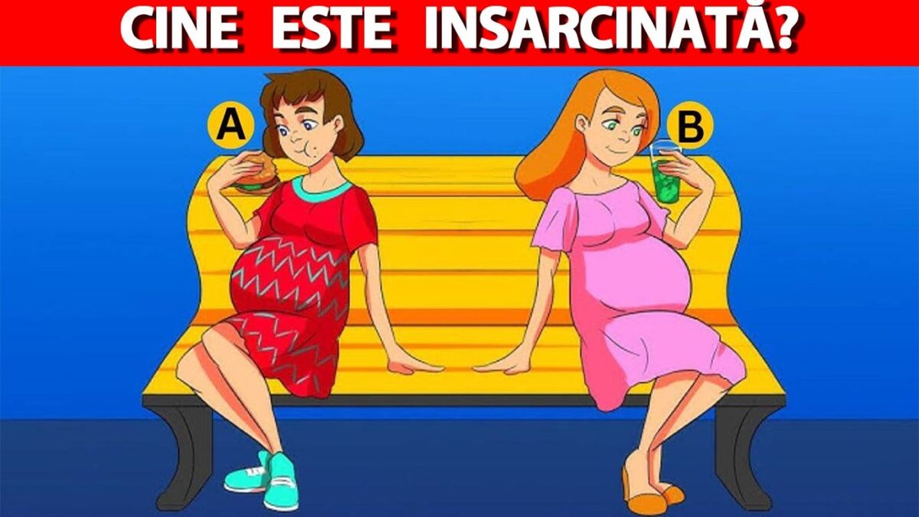 Test de inteligență | Una dintre aceste două femei este însărcinată. Care?