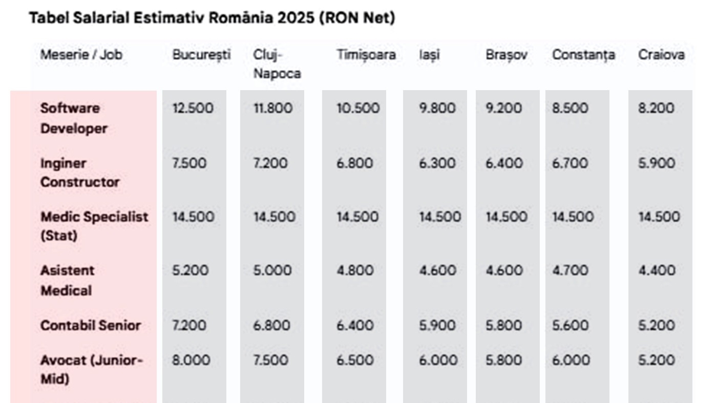 Câștigi prea puțin? Ce salariu ar trebui să ai, de fapt, în funcție de job și de orașul în care locuiești. Tabel complet pentru România